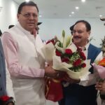 जे. पी नड्डा के देवभूमि उत्तराखंड आगमन पर जौलीग्रांट एयरपोर्ट पर स्वागत किया।