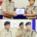 उत्कृष्ट कार्य करने वाले पुलिस कर्मियों को एसएसपी दून ने किया सम्मानित
